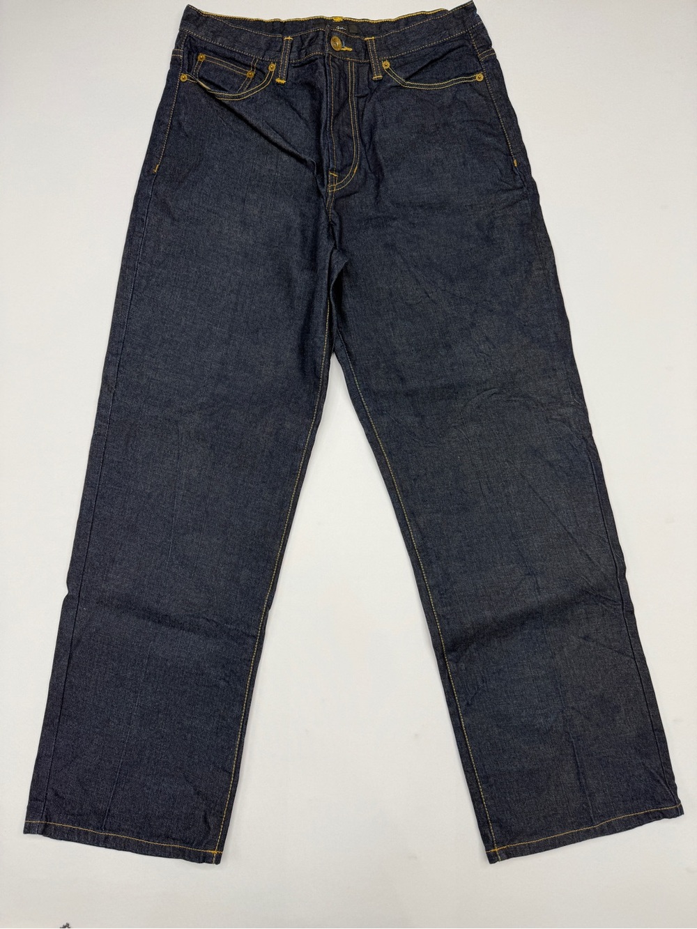Vintage Sean John Baggy Y2K Dark Wash Graphic Pocket Jeans Size 34